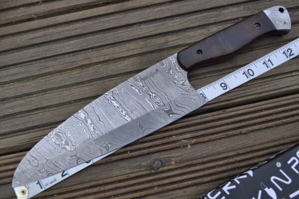 Genuine Damascus Steel Chef Knife With Full Tang Blade - Image 4