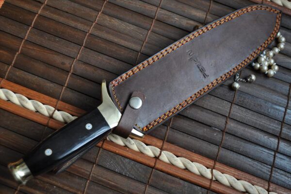 Handmade Damascus Double Edge Mini Sword - Image 4