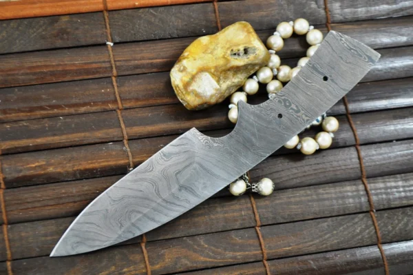 Handmade Damascus Steel Blank Blade - BL1 - Image 3