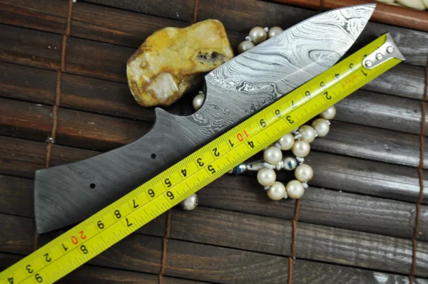 Handmade Damascus Steel Blank Blade - BL1 - Image 4
