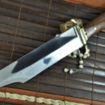 Beautiful Handmade Hunting Bowie Knife with 440c Steel & Burl Wood - Image 3