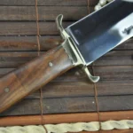 Beautiful Handmade Hunting Bowie Knife with 440c Steel & Burl Wood - Image 4
