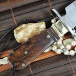 Handmade Hunting Knife with 440C Steel & Walnut Wood - Image 4
