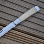 Legal to Carry Handmade Pocket Knife with Bone Handle - Image 3