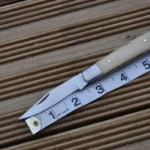 Legal to Carry Handmade Pocket Knife with Bone Handle - Image 4