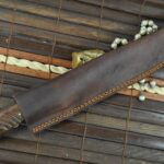 Handmade Damascus Hunting Knife with Leather Sheath - Image 5